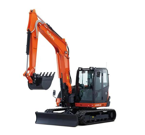 Mini pelle Kubota KX080-4α2 - Série KX - Moteur Stage V - Pédales de translation