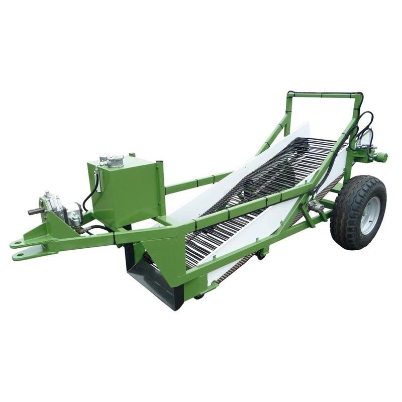 Récolteuse de tubercules - arracheuse avec tapis à barreaux secoueurs pour légumes souterrains
