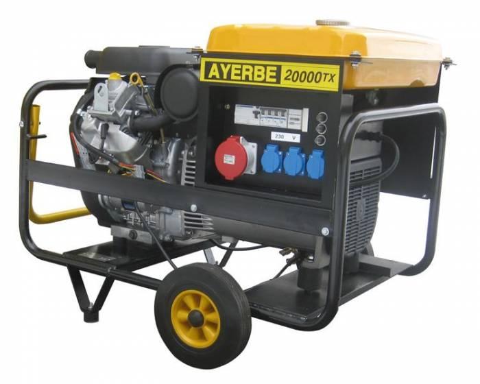 Groupe électrogène Ayerbe VANGUARD 18KVA 400/230V FUEL cuve 25L AY-20000 TX V - Groupe Autonome