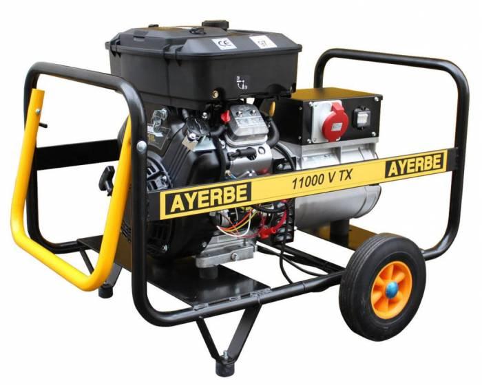 Groupe moteur Vanguard 9KVA 400v 230v reservoir 15L AY-11000-VTX Ayerbe - Groupe Autonome
