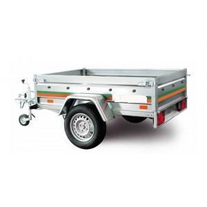 Remorque bagagère LIDER UNI170 - dimensions 170 x 122 cm, PTAC 500 kg, charge utile 357 kg
