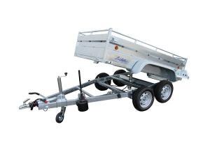 Remorque benne LIDER 41352 - PTAC 1500 kg, dimensions 253 x 134 x 50 cm