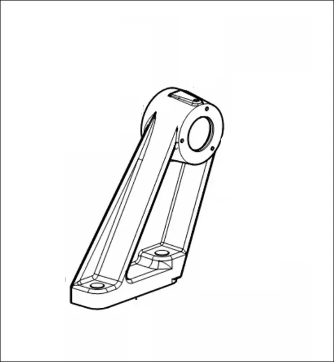 Support de bras de relevage monobloc gauche - Deutz-Fahr - Réf. 128639010