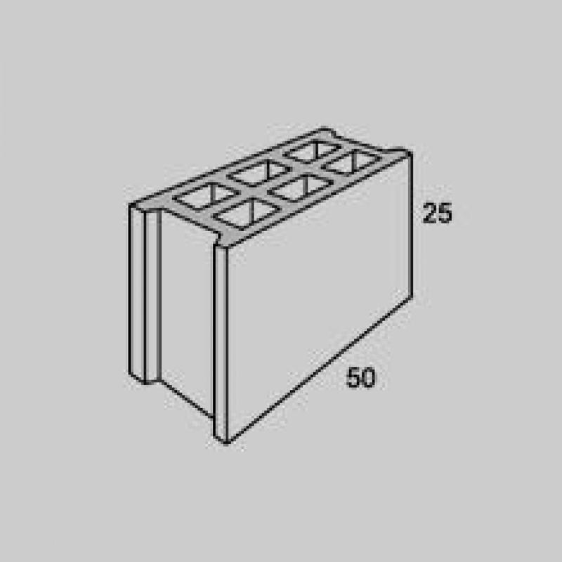 Blocs creux H25 - B40 et B60 (B80 sur commande) 8 au m²