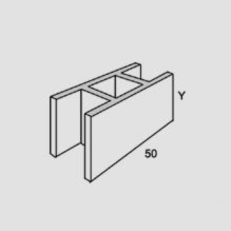 Blocs à bancher A17 - 20 x 20 x 50, 20 x 25 x 50, 27 x 20 x 50