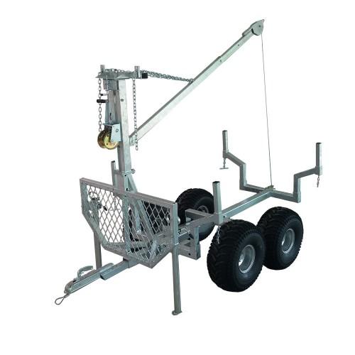 TT Remorque basculante - charge maxi 750 kg, structure galvanisée, longueur extensible jusqu'à 350 cm