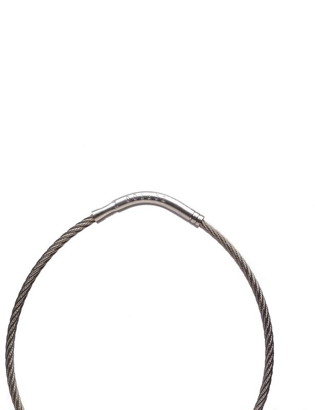 Scellés flexibles de haute sécurité KEYRINGS - en acier inoxydable, diamètres 3-4-5-7-9 cm, numérotés, sertissage à froid