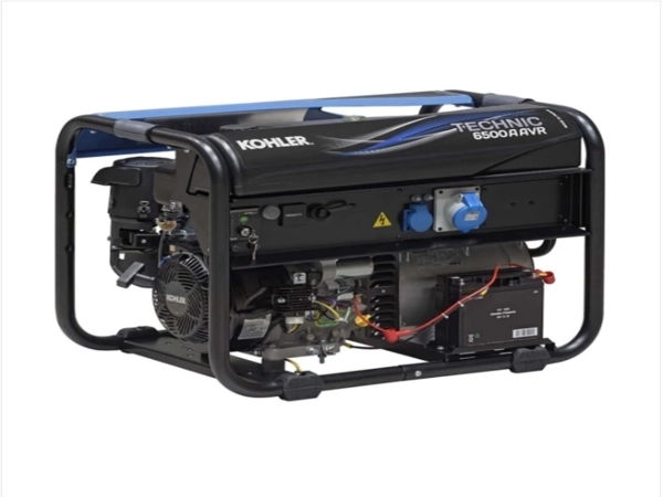 Groupe électrogène TECHNIC 6500 A AVR C5 - moteur KOHLER air refroidi, démarrage électrique, régulation de tension automatique