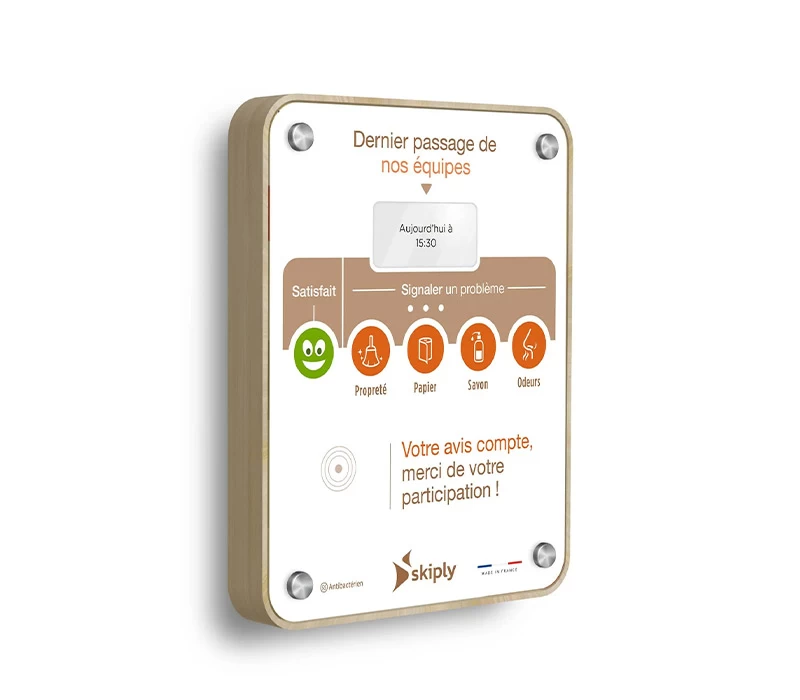 Borne de pointage IoT Clock E - LoRaWAN, LTE-M, RFID/NFC - 5 boutons IP65 - Référence GC-SKI012
