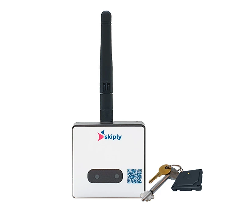 Pointeuse main libres Clock R 4G-LTE autonome et badges Bluetooth IP67 - Réf. GC-SKI013 - Détection 45m