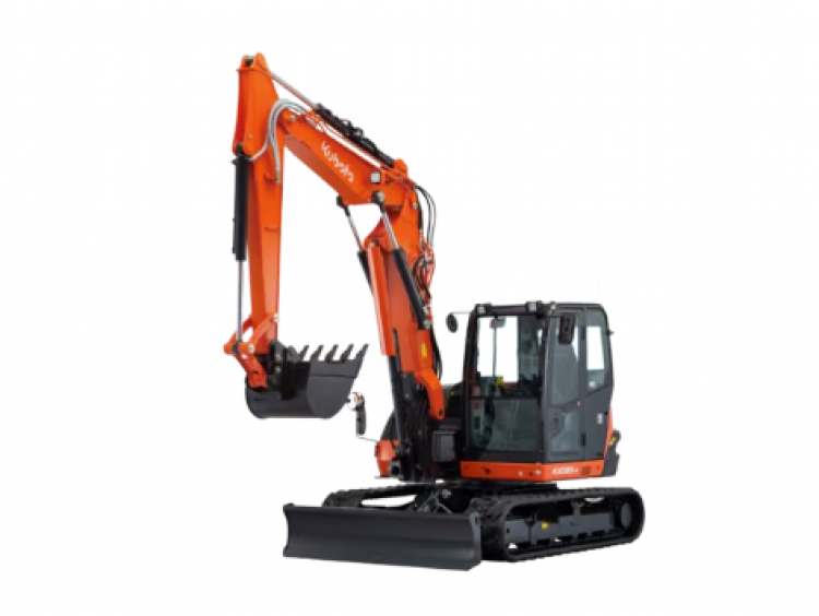 Midi-pelle Kubota KX085.5 - moteur Stage V, hydraulique Load Sensing, 66,6 cv