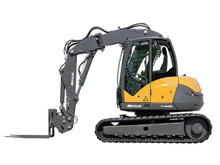 Pelle sur chenilles Mecalac 10MCR - 9400 kg, 55.4 / 75 kw/hp, vitesse 9 km/h