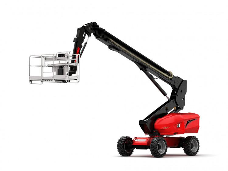 Nacelle télescopique Manitou280 TJ - 27,75 m de hauteur de travail, 21,45 m de déport max, 45 cv, 16500 kg