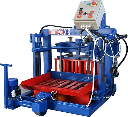 Pondeuse mobile hydraulique - Pondeuse de parpaings avec moules interchangeables - Fabriquée en Europe
