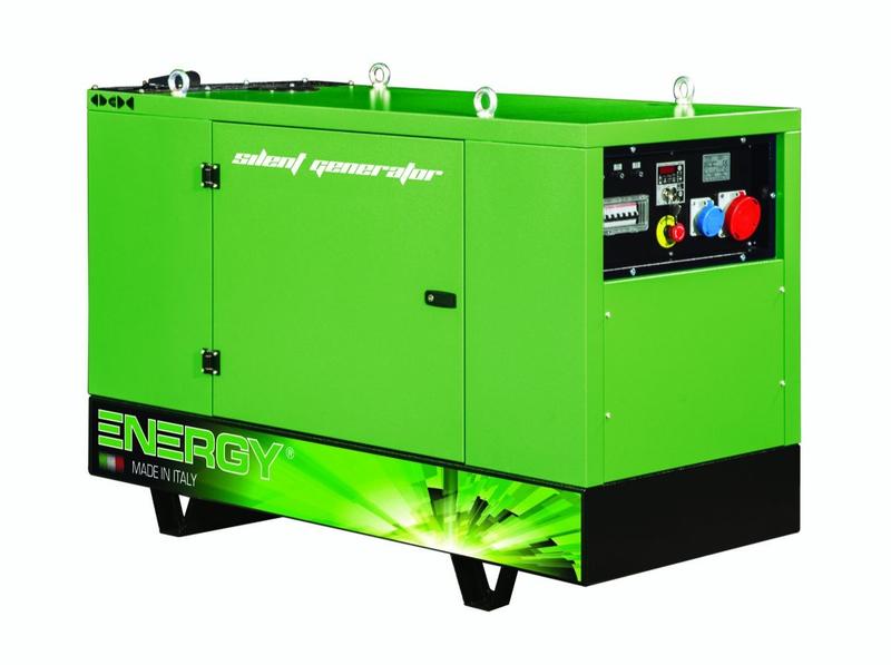 Groupe électrogène 22kVA diesel 1500 RPM triphasé moteur Kholer insonorisé ENERGY ADEY-20LWS-SA - Réf. 69294