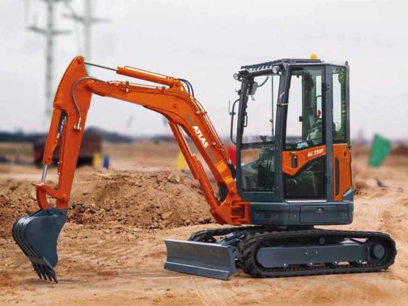 Atlas AC 25UF - Mini pelle neuve pour travaux d'excavation à petite échelle