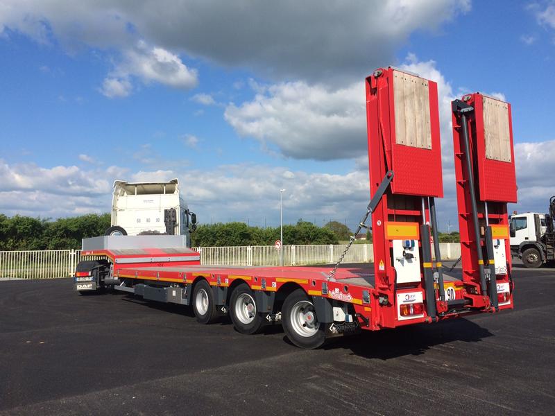 Nooteboom – Porte Engins – Tp Essieux Directionnels - 3 essieux SAF, freinage tambours, suspensions air