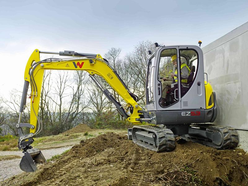 Mini pelle 5.5T occasion Wacker Neuson type EZ53 - 2600h, 2018, TBE - Vitrolles PACA