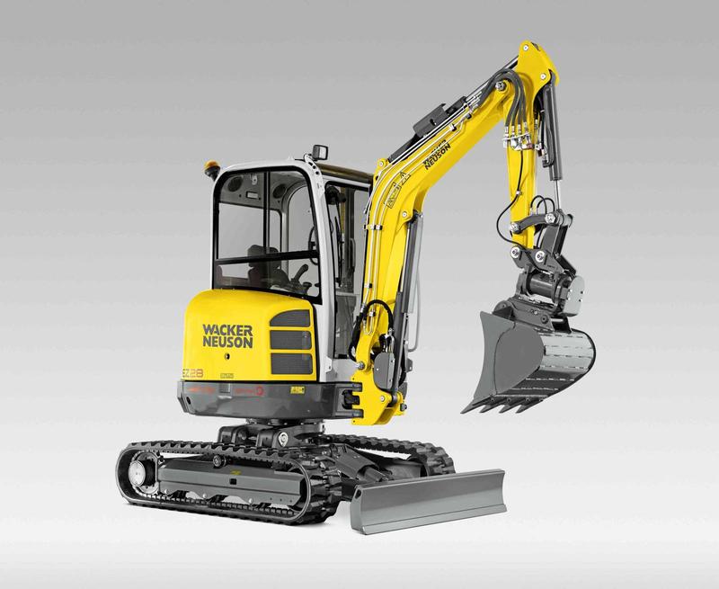 Mini pelle occasion Wacker Neuson EZ28 2.8T - 2500 heures - Année 2018 - État TBE
