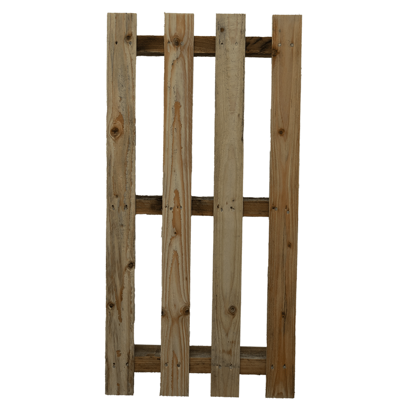 Palette neuve 800×400 - Bois, 3 chevrons, 8 kg, charge max 400 kg dynamique / 700 kg statique