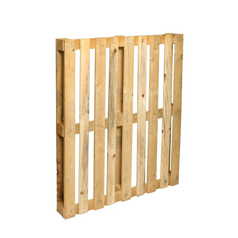 Palette légère 1000×1200 3 semelles - Bois recyclé - Charge max 400 kg dynamique / 500 kg statique