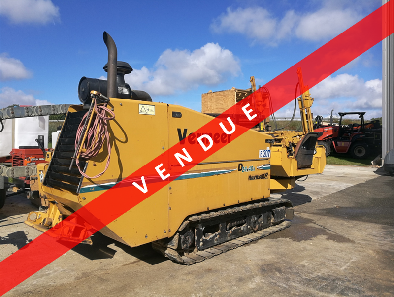 Foreuse Vermeer D24X40 Occasion - Machine de forage horizontal dirigé, 2001, moteur Cummins