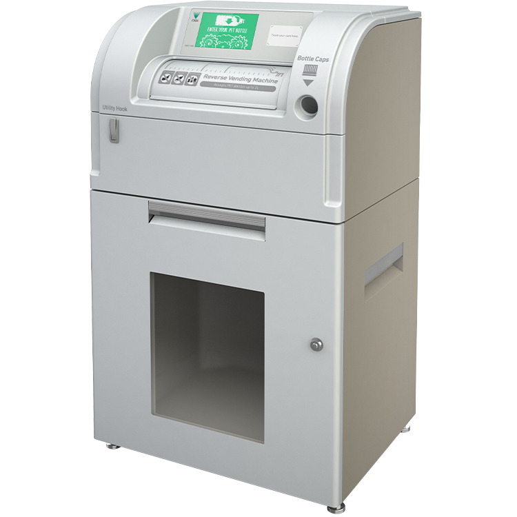 Recyclage durable des bouteilles en plastique PET - DRV-100 format compact avec écran éducatif