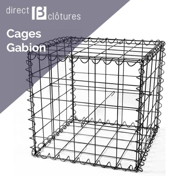 Cages de gabions - mailles 76.2 x 76.2 mm, fils 4.55 mm