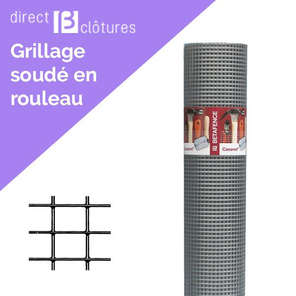Grillage soudé multi-usage Casanet - mailles carrées et soudées, galvanisé