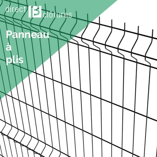 Panneaux grillagés Bekafor Essential - panneau à plis, largeur 2 m, maille 200x50, PVC vert, garanti 10 ans