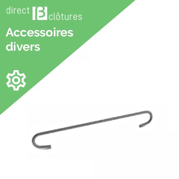 Zenturo - Entretoises pour mur gabion, acier galvanisé Zincalu, sachet de 25 ou 100 pièces