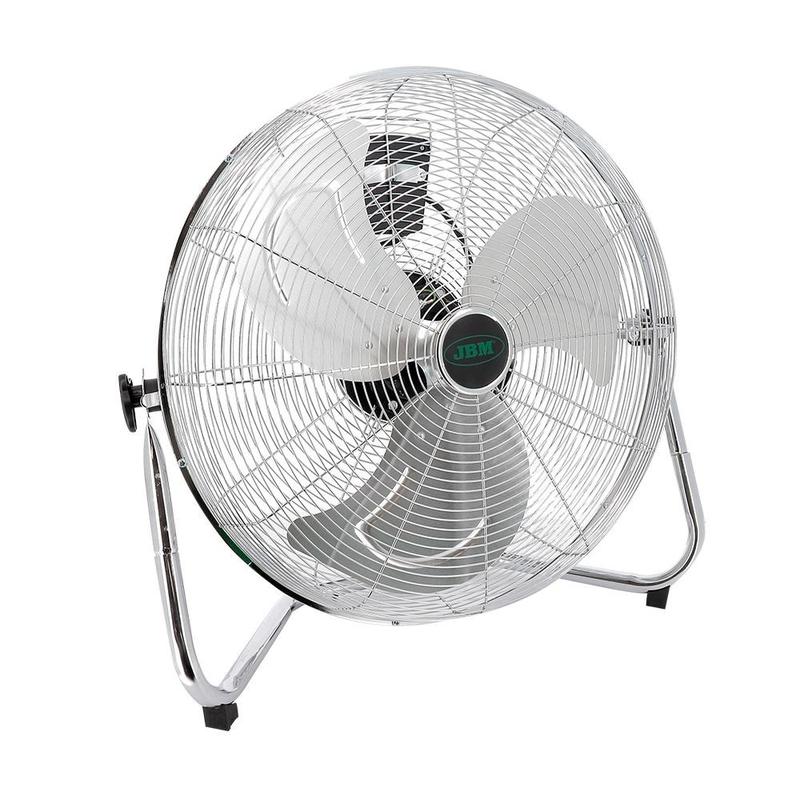 Ventilateur Professionnel Sur Sol 120W JBM 53190 - Débit d'air 6902 m³/h, 3 vitesses, hélice 3 pales métal