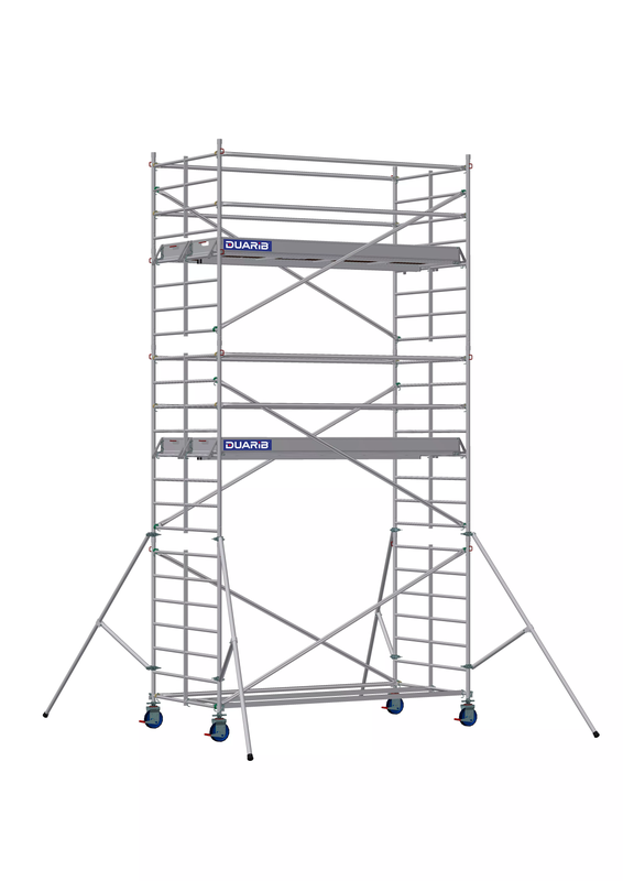 Échafaudage roulant aluminium DOCKER 150 - Longueur 2,95 m - Largeur 1,50 m - Surface utile 2,85 x 1,25 m