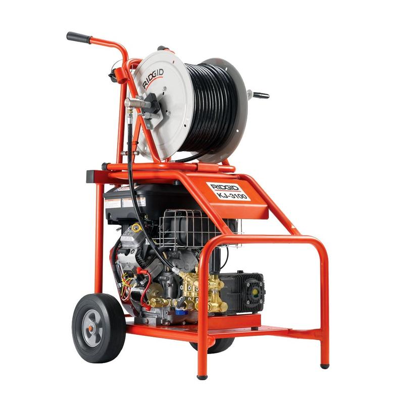 Hydrocureur thermique Ridgid KS 3100 - 205 bar 20 L/mn - Déboucheur de canalisation professionnel - Location