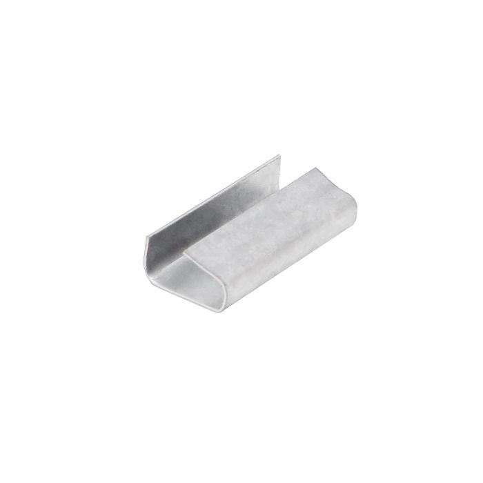 Sceau de métal ouvert 1/2" x 1.250" pour courroie polypropylene - 2000 unités par caisse