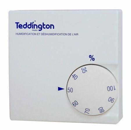 Hygrostat d'ambiance Teddington HYG6001 - mécanique 35-100% H.R. - 24-230 V - IP30