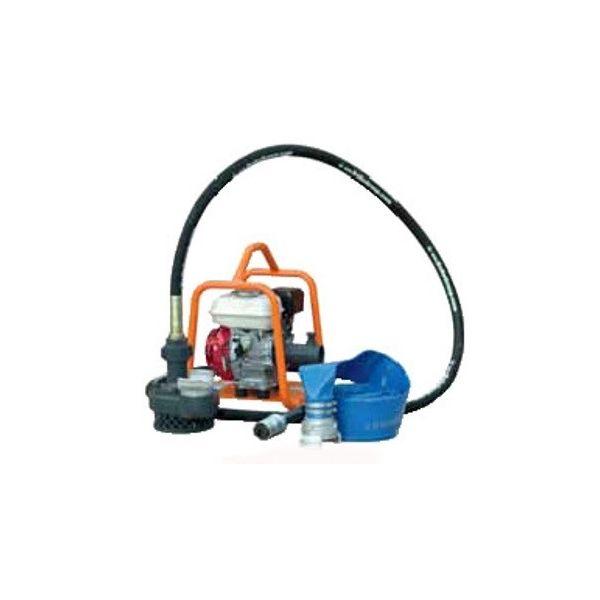 Groupe moteur pompe BGA gaine 7m - Pompe submersible 70 m³/H pour eaux chargées - Honda GX160 essence