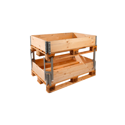 Palette renforcée industrielle ECOPALETTE - 1200x1000 mm, bois certifié FSC, charge 2500 kg, ISPM 15