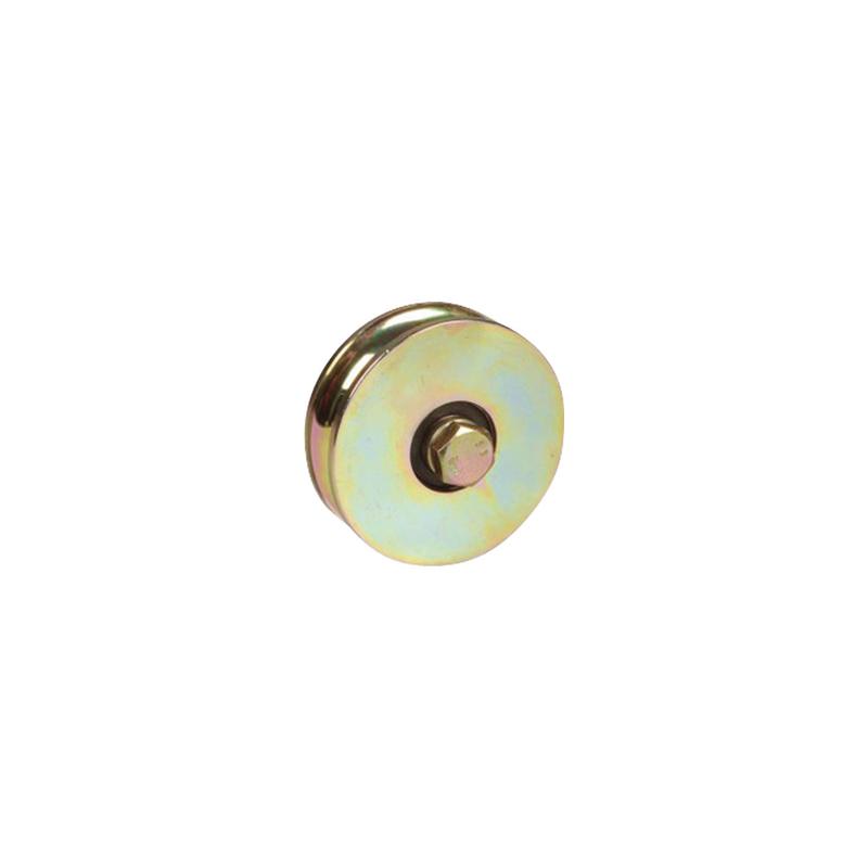 Roue à gorge ronde de diamètre 160 mm avec double roulement à billes - Réf. 009108 - Composant de portail