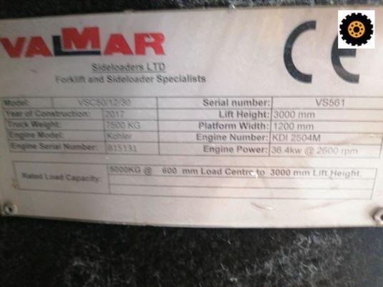 Valmar VSC50/12/30 - grue sur chenilles diesel, capacité 5,000 T, hauteur 3,0 m, d'occasion