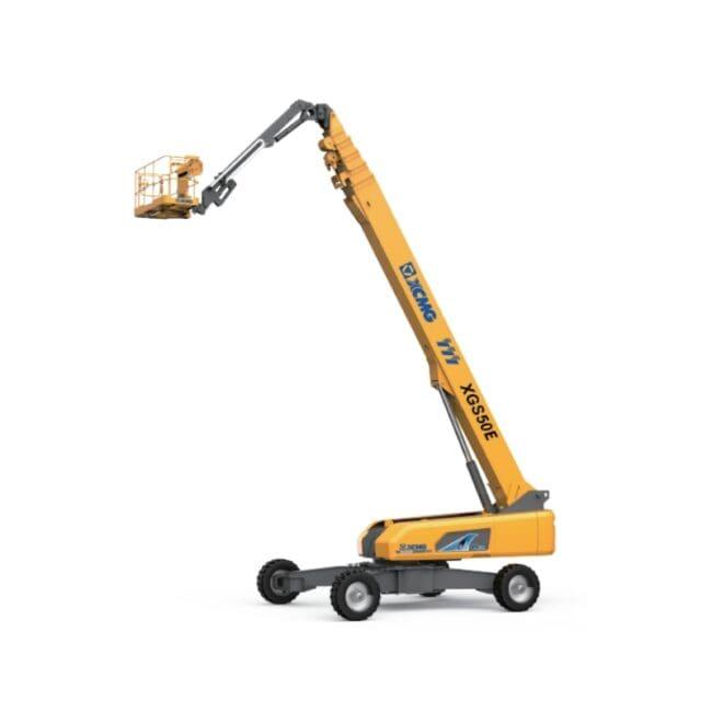 Nacelle télescopique XGS 50 E Extérieur Diesel - Capacité 300/460 kg, hauteur 50 m, plateforme 2400 x 900 mm, moteur Kubota Euro V
