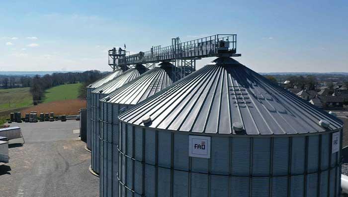 Cellule extérieure fond plat ou conique - stockage céréales et produits vrac jusqu'à 25 000 m³