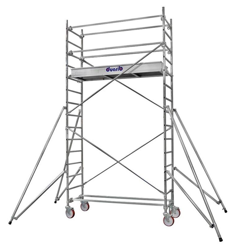 Échafaudage roulant - ALTITUDE en aluminium léger - hauteur de travail 7,7m - longueur 2m