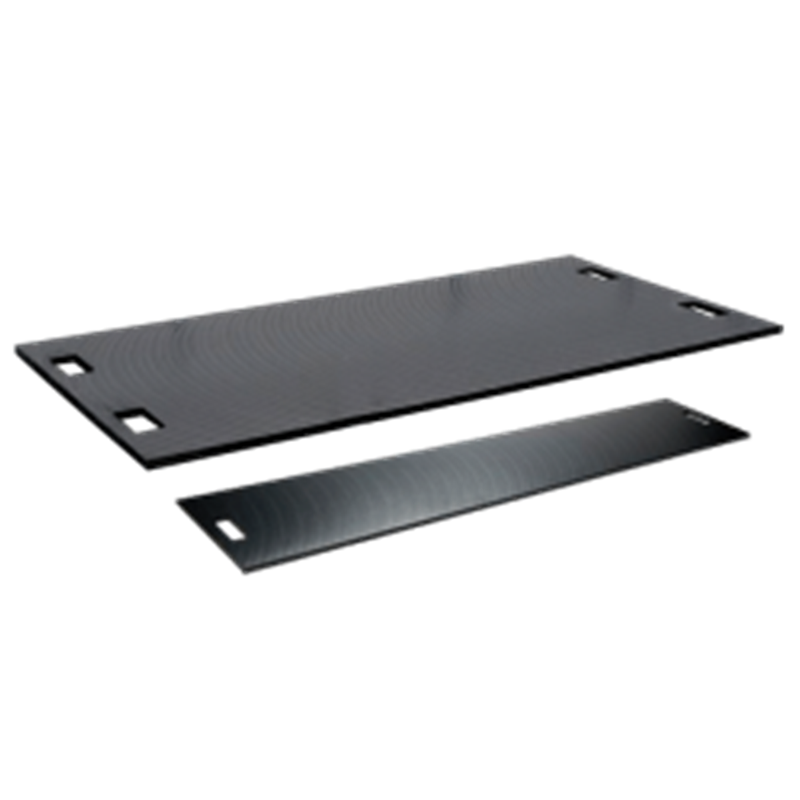 Lot de 10 plaques de roulage en matière synthétique 2400 x 600 x 15 mm - antidérapantes double face, charge max 25 tonnes