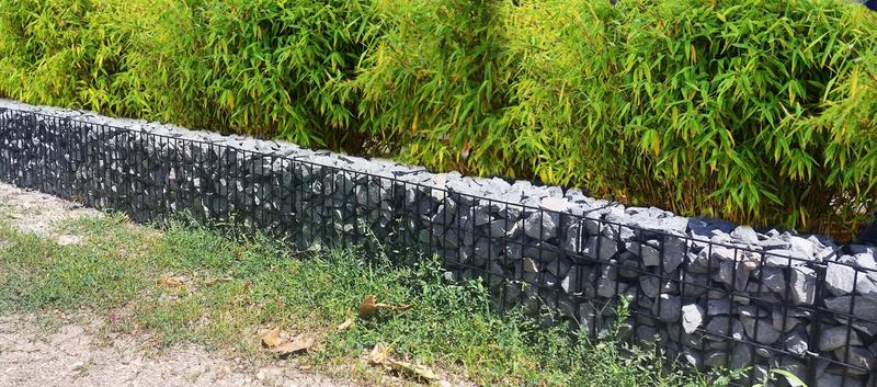 Gabions déco - gamme déco en crapal/zn al, maille 5x5 cm, diamètre fil 3,5 mm