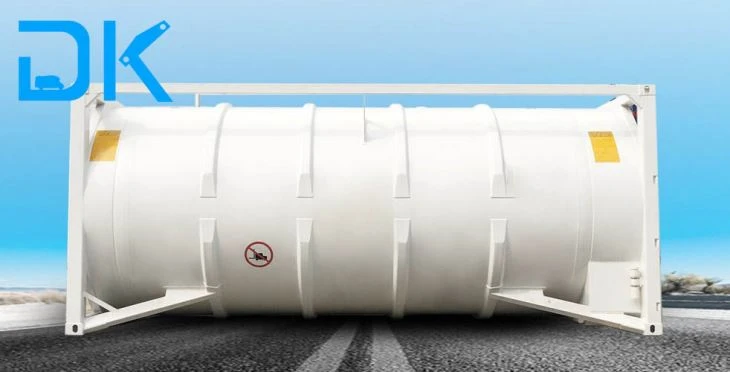 Réservoir de GNL pour liquide cryogénique - Conteneur-citerne 20 à 40 pieds - Volume 20 à 55 m³