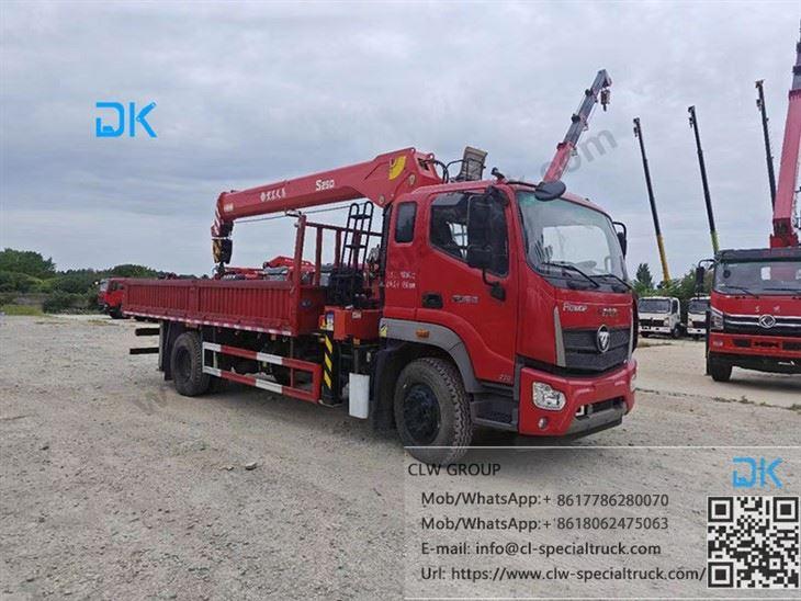 Futian Ruiwo ES5 Hongchang Tianma - Camion-grue 10 tonnes 4 sections - Rayon 15,2 m - Châssis luxe Weichai 220CV