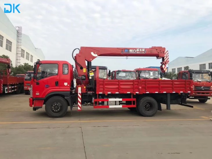 Camion-grue à flèche droite 5T - PTAC 14060 kg - diesel - capacité 7600 kg