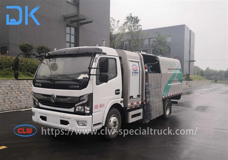 9-Ton Dongfeng Electric Chassis - Camion électrique de lavage de garde-corps avec autonomie 320 km