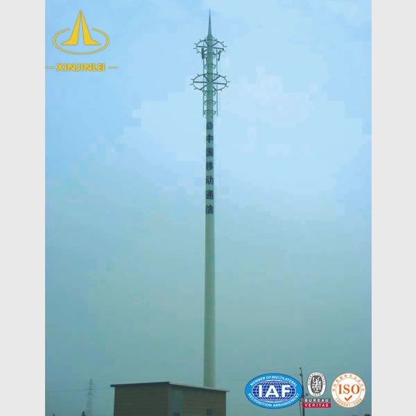 Tour de télécommunication monopolaire en acier galvanisé FT-ML-044 FUTAO de 30 m